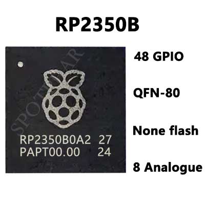 Chip RP2350A / RP2350B / RP2354A / RP2354B For Raspberry Pi Pico 2 ARM Cortex-M33 Hazard3 RISC-V