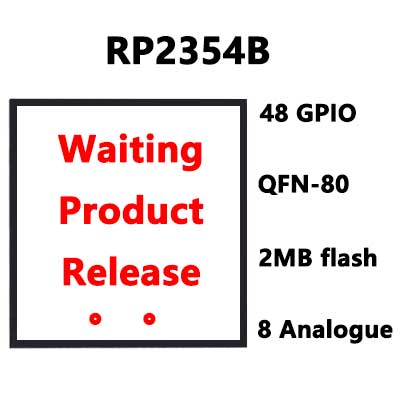 (Not released-Not for sale-Only product introduction) Chip RP2350A / RP2350B / RP2354A / RP2354B For Raspberry Pi Pico 2 ARM Cortex-M33 Hazard3 RISC-V