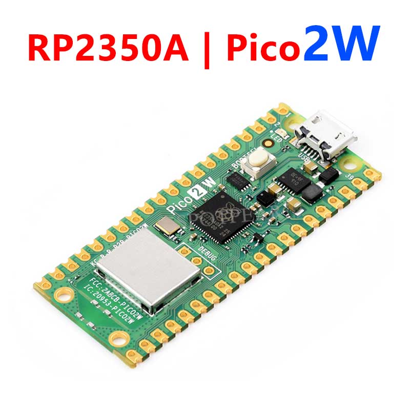 Raspberry Pi Pico 2 W RP2350 Pico2W ARM Cortex-M33 And RISC-V Hazard3 Wi-Fi4 Bluetooth5.2 CYW43439