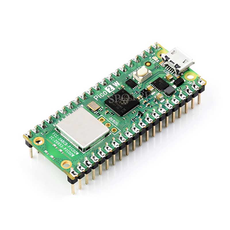 Raspberry Pi Pico 2 W RP2350 Pico2W ARM Cortex-M33 And RISC-V Hazard3 Wi-Fi4 Bluetooth5.2 CYW43439