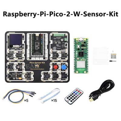 Raspberry Pi Pico 2 W RP2350 Pico2W ARM Cortex-M33 And RISC-V Hazard3 Wi-Fi4 Bluetooth5.2 CYW43439