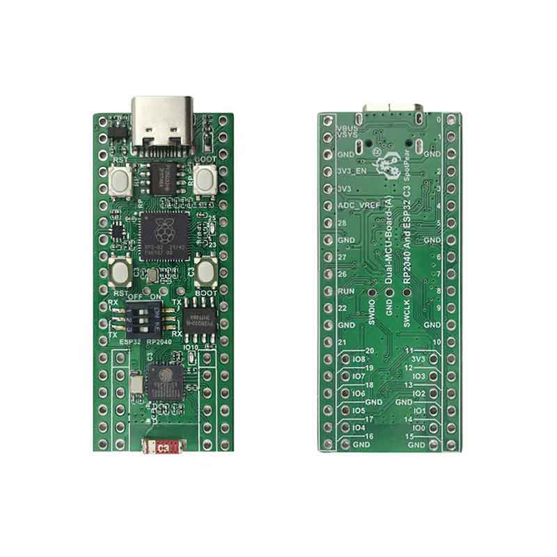 Raspberry Pi Pico RP2040 + ESP32 C3 Dual-MCU-Board Onboard double MCU WIFI Bluetooth