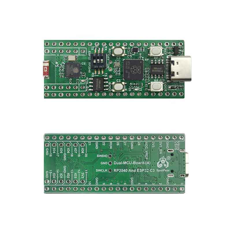 Raspberry Pi Pico RP2040 + ESP32 C3 Dual-MCU-Board Onboard double MCU WIFI Bluetooth