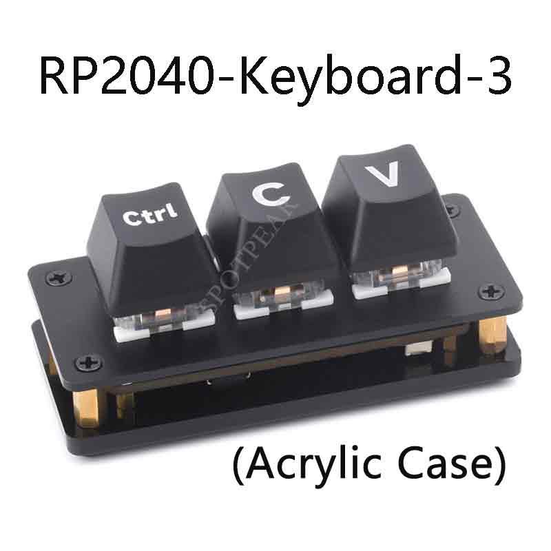 Raspberry Pi PICO RP2040 Keyboard 3key COPY Lazy Programmable Mechanical Keyboard