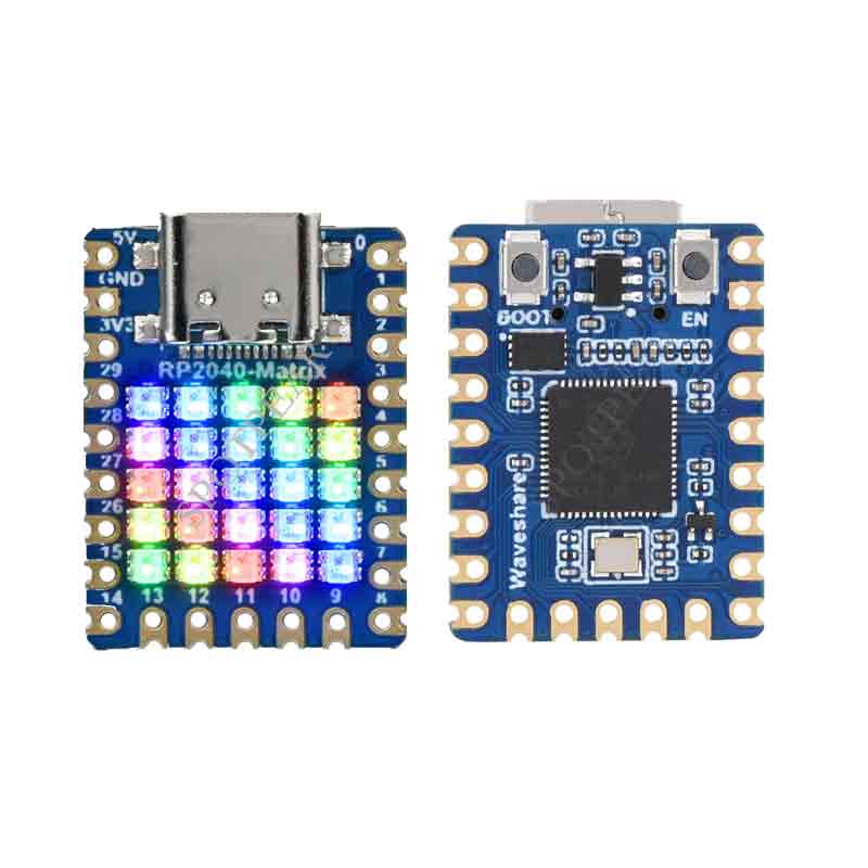 Raspberry Pi RP2040-Matrix Development Board 5×5 RGB LED Matrix Based On RP2040 Dual Core Processor