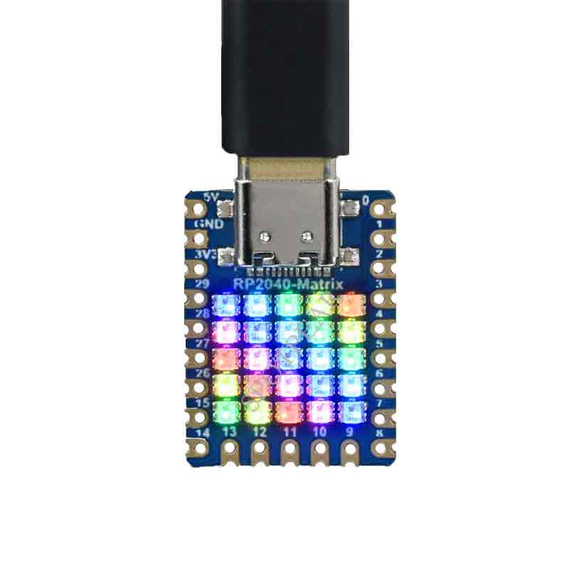 Raspberry Pi RP2040-Matrix Development Board 5×5 RGB LED Matrix Based On RP2040 Dual Core Processor