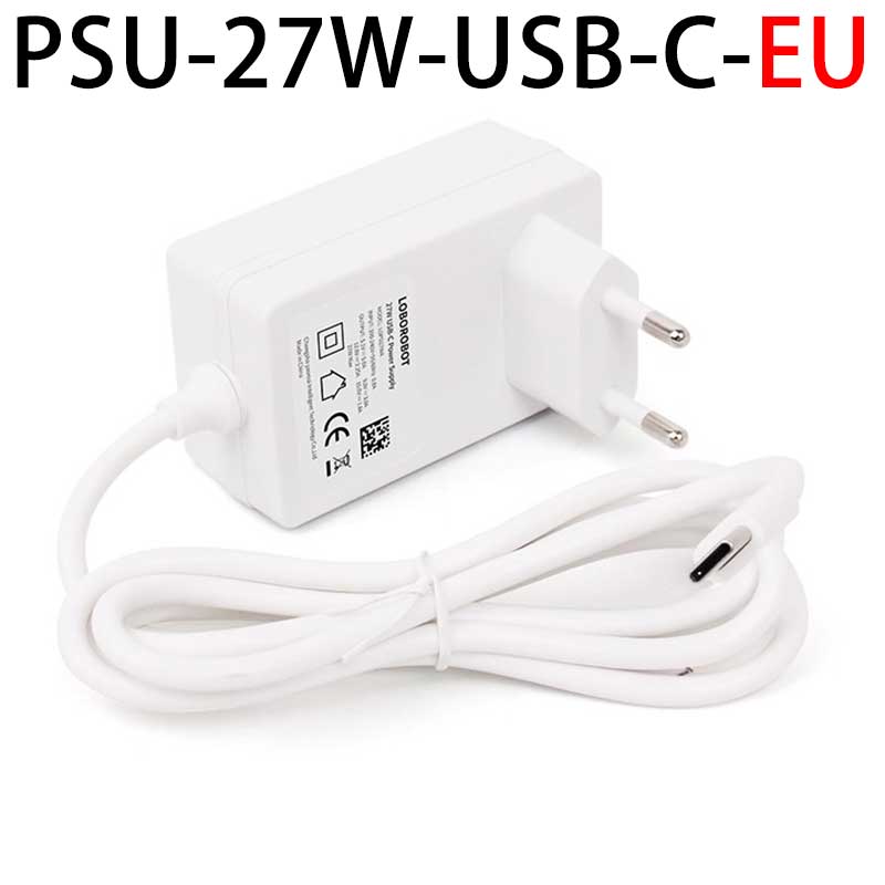 Raspberry Pi 5 Power 27W USB Type-C 5V5A PD Power Supply for Pi5 (CN Made in China)