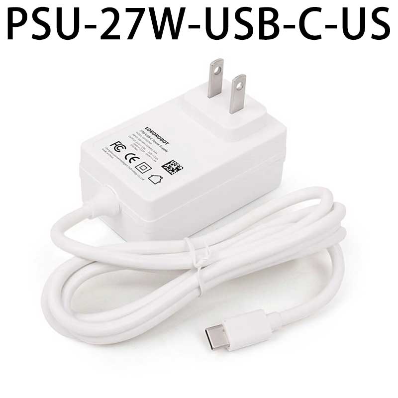 Raspberry Pi 5 Power 27W USB Type-C 5V5A PD Power Supply for Pi5 (CN Made in China)