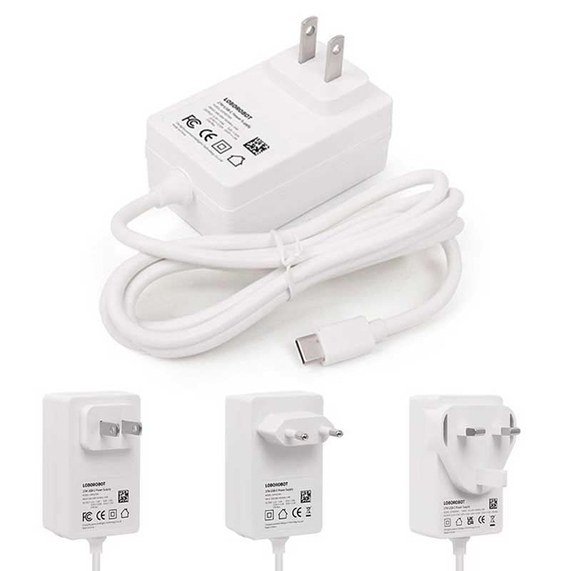 Raspberry Pi 5 Power 27W USB Type-C 5V5A PD Power Supply for Pi5 (CN Made in China)