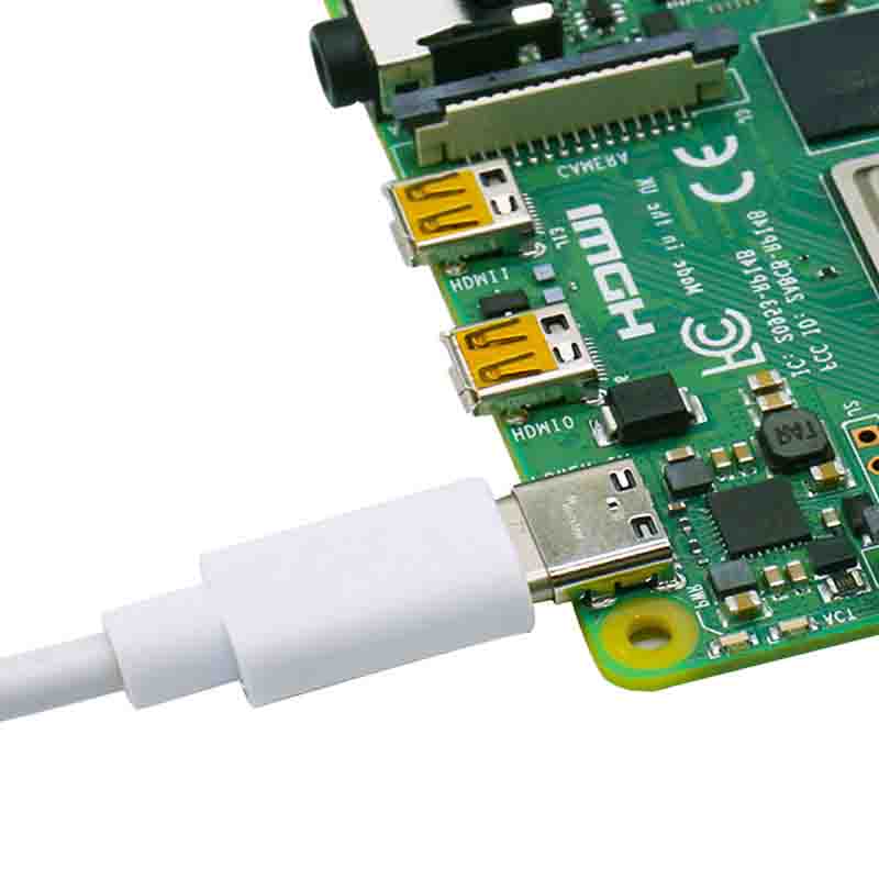 Raspberry Pi 4B development board power charging data cable Type C interface 5V 3A power supply cabl