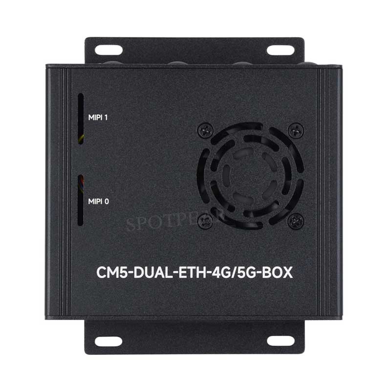 Raspberry Pi CM5 4G/5G Dual Ethernet Port ETH Gigabit/2.5G Expansion Board with RJ45 IO Base and GPIO