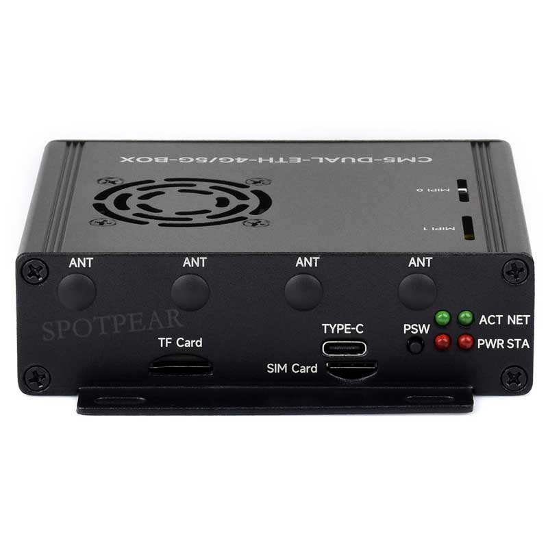 Raspberry Pi CM5 4G/5G Dual Ethernet Port ETH Gigabit/2.5G Expansion Board with RJ45 IO Base and GPIO