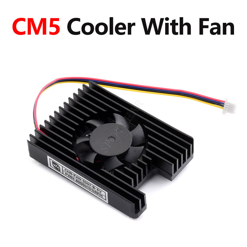 CM5 Cooler Heatsink Fan 5V 3007 B For Raspberry Pi Compute Module 5 Adjustable speed Low noise with Heat