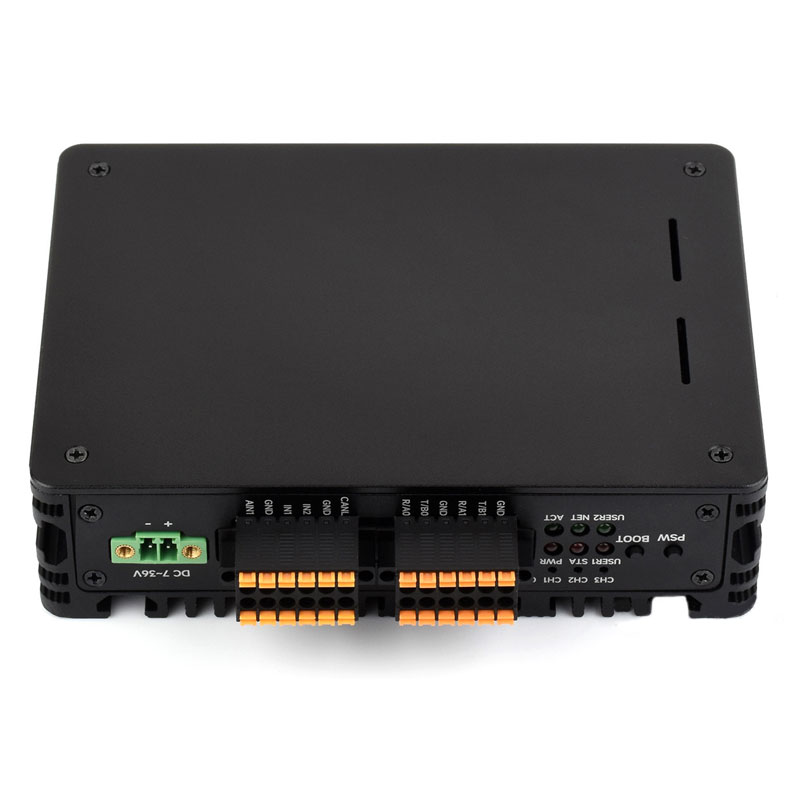 Raspberry Pi CM5 Gigabit Ethernet Port Industrial Computer with RJ45 Aluminum Alloy Radiating Case