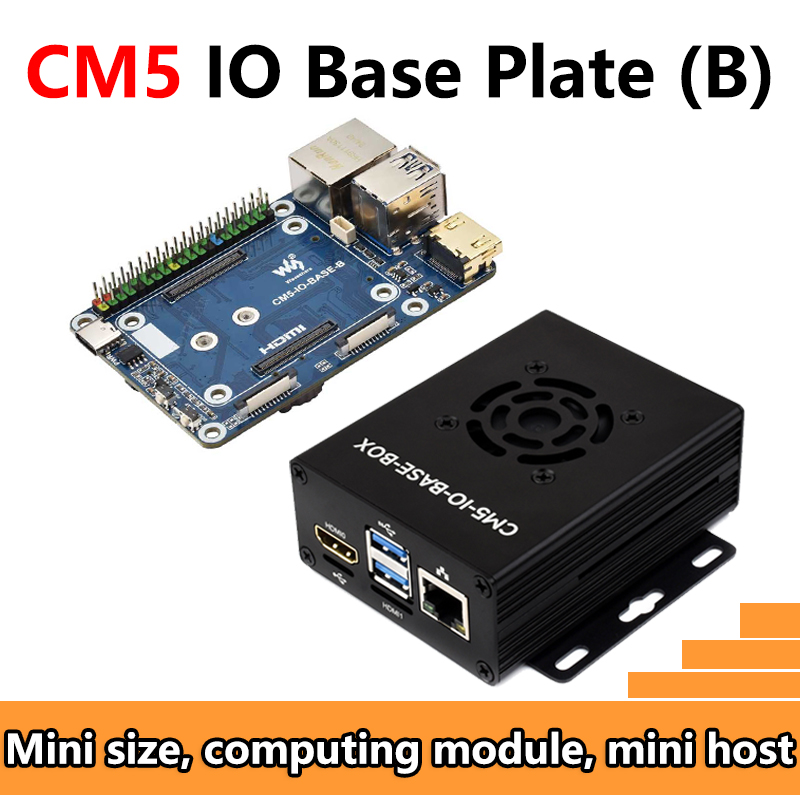 Raspberry Pi CM5 IO BASE B Mini Board a Base Development Platform Compute Module 5 IO Board with EEPROM And Encryption chip