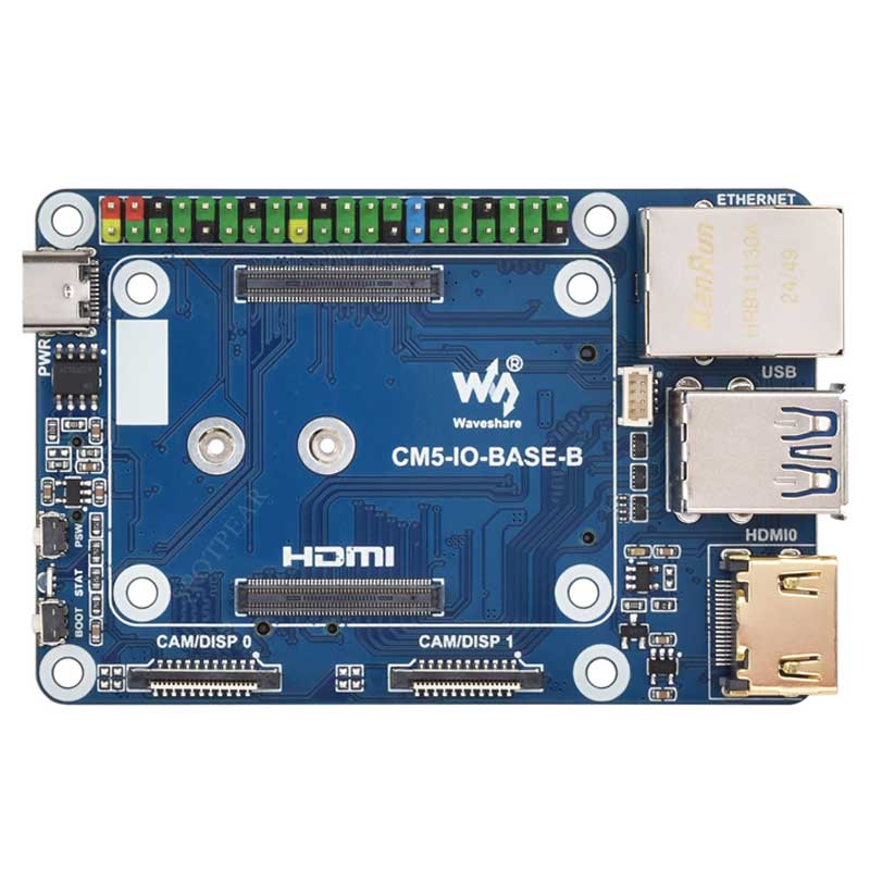 Raspberry Pi CM5 IO BASE B Mini Board a Base Development Platform Compute Module 5 IO Board with EEPROM And Encryption chip