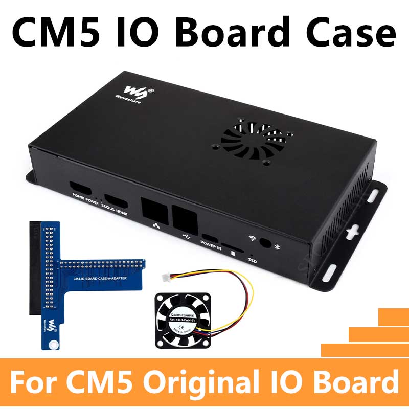 Raspberry Pi CM5 IO BOARD CASE A  WIth Fan for Official Compute Module 5 IO Board 