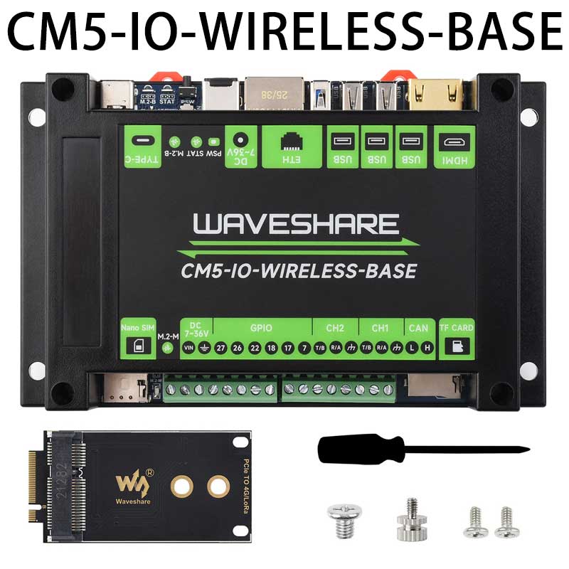 Raspberry Pi CM5 Industrial Module 4G/5G/LoRa Gigabit Ethernet RJ45