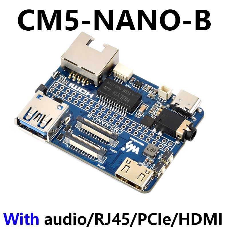 Raspberry Pi CM5 Mini Base IO Board NANO B Development For Compute Module 5