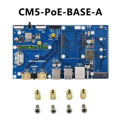 Raspberry Pi Compute Module 5 PoE BASE A  RJ45 For CM5 Lite/eMMC