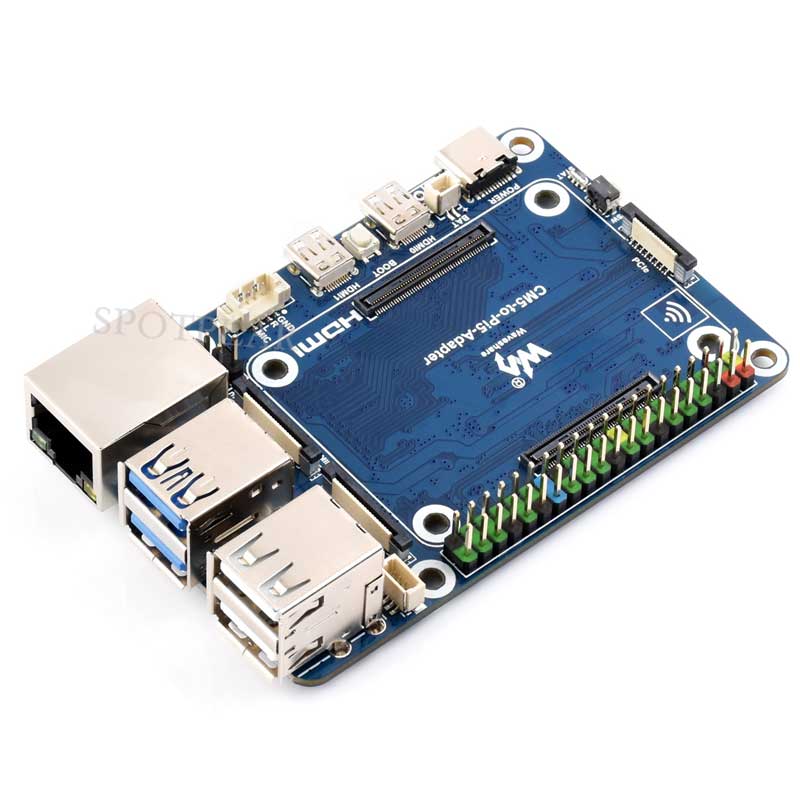 Raspberry Pi CM5 to Pi 5 Expansion Board With USB microphone & Audio Port
