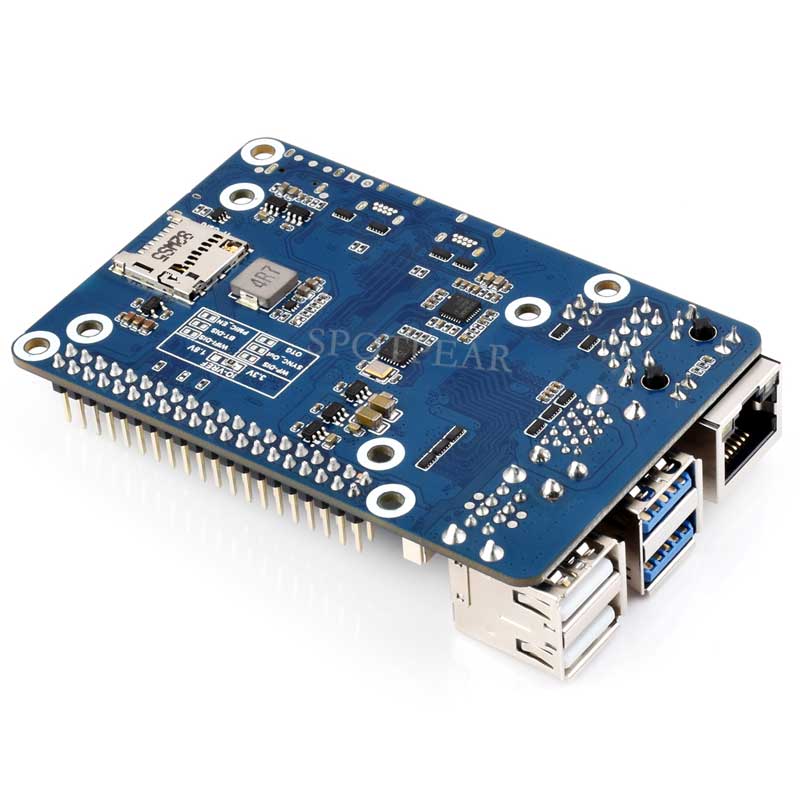 Raspberry Pi CM5 to Pi 5 Expansion Board With USB microphone & Audio Port