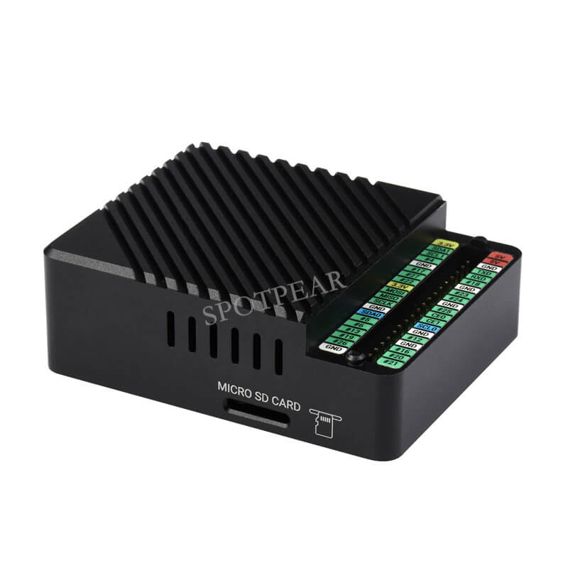 Raspberry Pi Compute Module 4 CM4 IO Board Dual Gigabit Ethernet Mini Router Board Metal case
