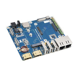 Raspberry Pi Compute Module 4 CM4 WIFI6 Dual Ethernet Base io Board On board M.2 E KEY interface