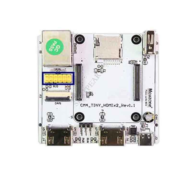 Raspberry Pi Compute Module 4 CM4 IO Expansion Board Tiny Double HDMI IO Board