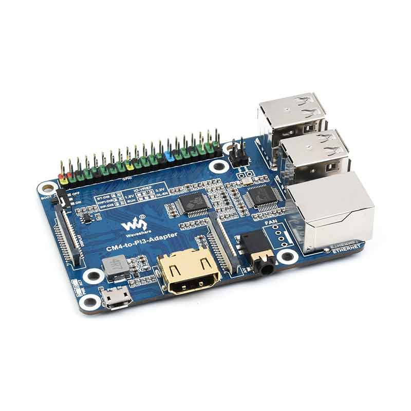 Raspberry Pi CM4 to 3B Adapter expansion board Compute module 4 IO Board Compatible with Pi3 Size