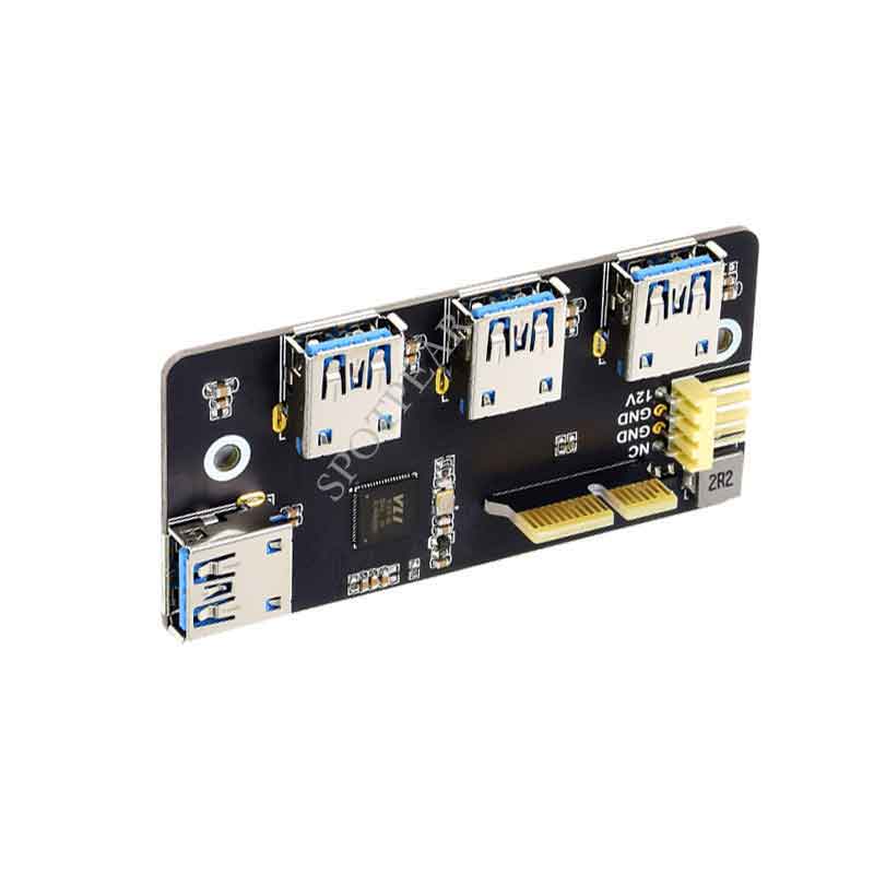 PCIe TO USB 3.2 Gen1 Adapter 4x HS USB for Raspberry Pi Compute Module 4 CM4 official IO Board
