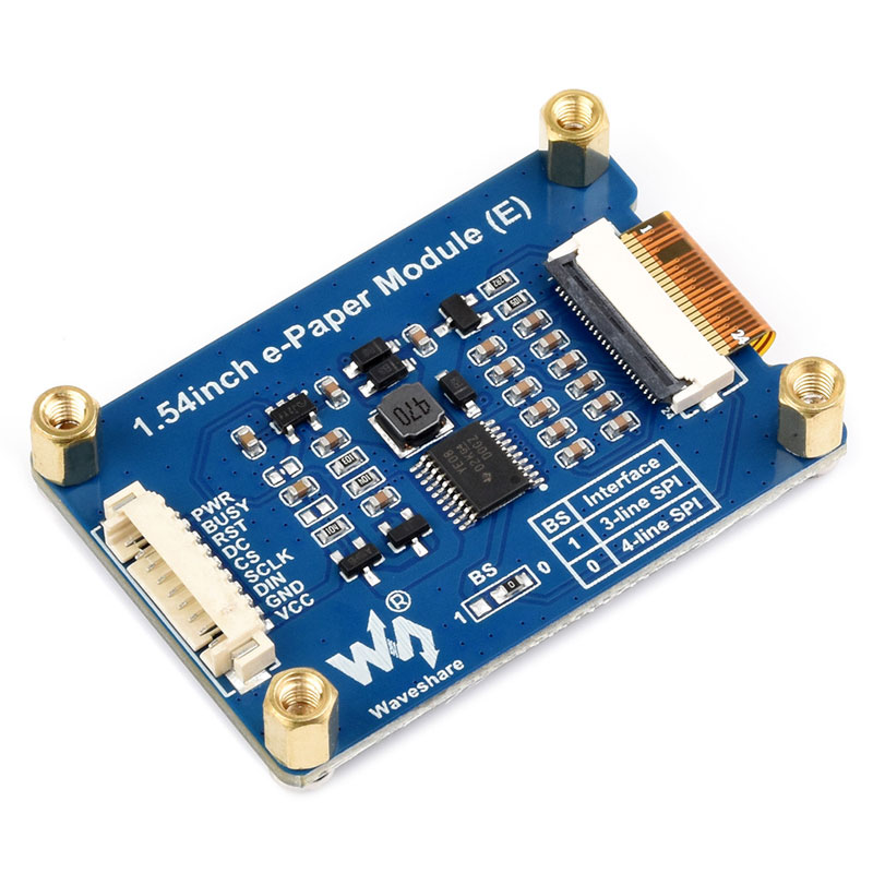 Raspberry Pi 1.54 inch e-Paper HAT+ (E) E-Ink E6 Full color 240x240 Screen Display For Arduino /STM32 /ESP32/Jetson Nano