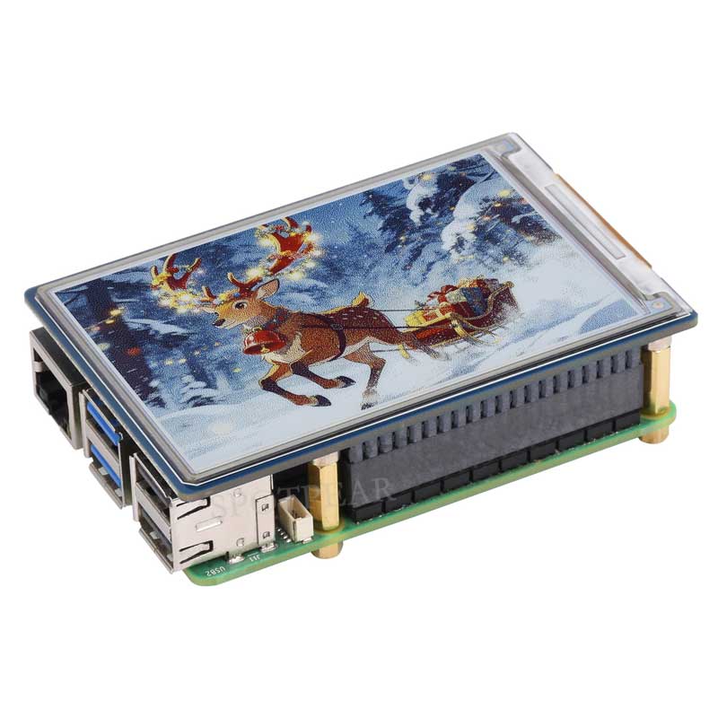 Raspberry Pi 3.6 inch e-Paper HAT+ (E) E-Ink E6 Full color 600x400 Screen Display For Arduino /STM32 /ESP32