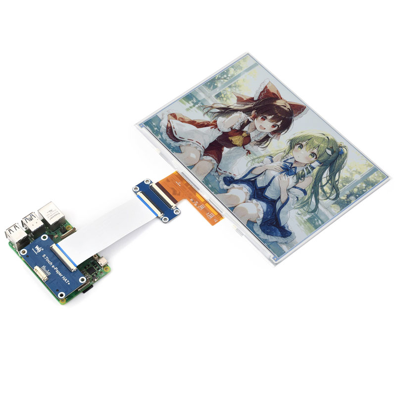 Raspberry Pi 9.7 inch e-Paper HAT+ (E) E-Ink E6 Full color 1120x784 Screen Display For Arduino /STM32 /ESP32/Jetson Nano