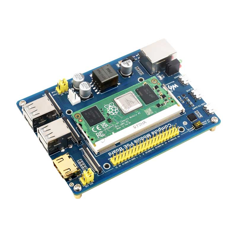 Package Kit Raspberry Pi CM4S08032 And Compute Module PoE IO Board