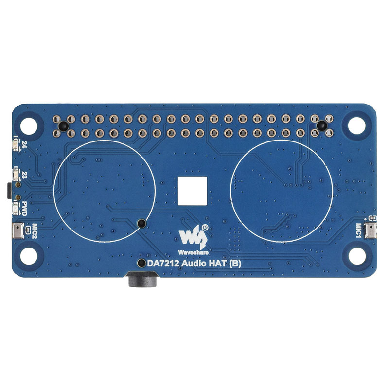 Raspberry Pi DA7212 For XiaoZhi AI Home Assistant Voice I2S Audio Card Expansion Board Dul-mic Free-Driver For PI5/PI4/Zero