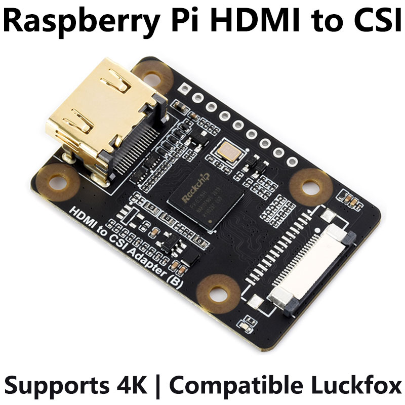 Raspberry Pi HDMI to CSI Adapter Board Supports 4K@30fps For Luckfox Linux