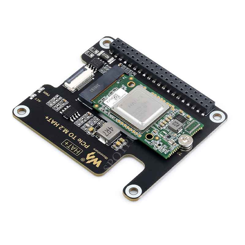 Raspberry Pi 5 AI kit Hailo8 26Tops PCIe to M.2 NVMe HAT Plus For Pi5