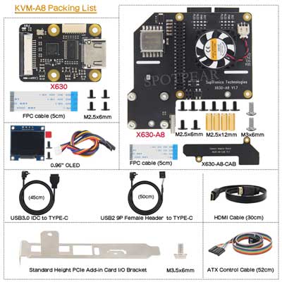 KVM-A8 Raspberry Pi 4 based KVM Operation and maintenance of Over IP Server HDMI-compatible to CSI