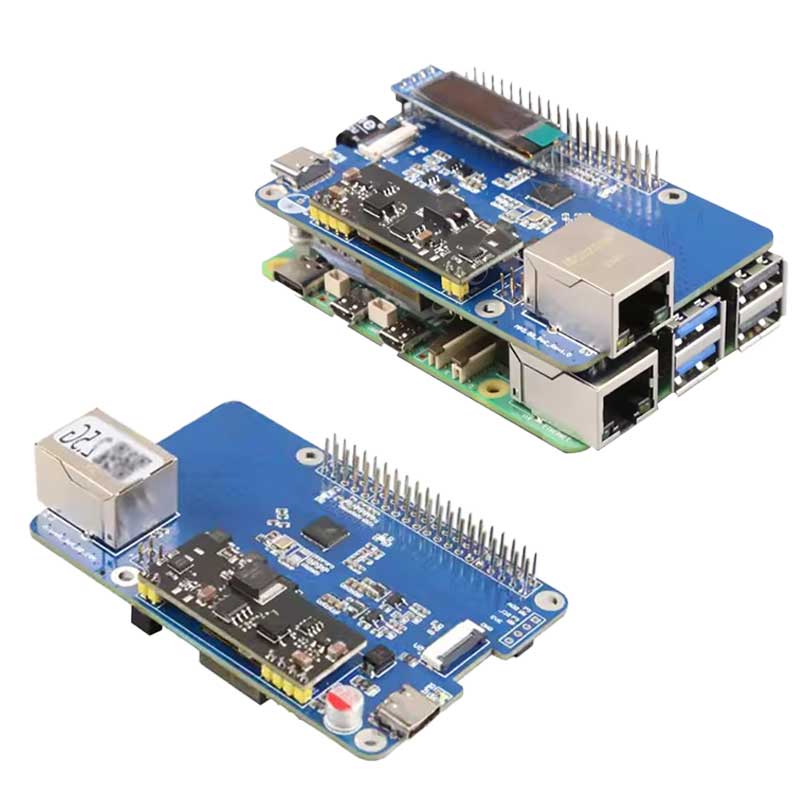 MP2.5G-POE RTL8125 Raspberry Pi 5 PCIe to 2.5G POE Ethernet HAT Pi5