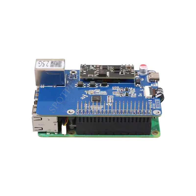 MP2.5G-POE RTL8125 Raspberry Pi 5 PCIe to 2.5G POE Ethernet HAT Pi5