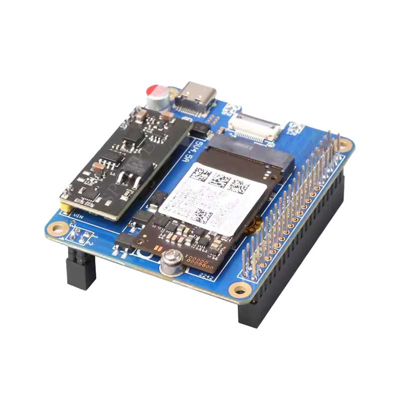 MPS2242 POE Raspberry Pi 5 PCIe to M.2 NVMe SSD Adapter Board Pi5 2242/2230