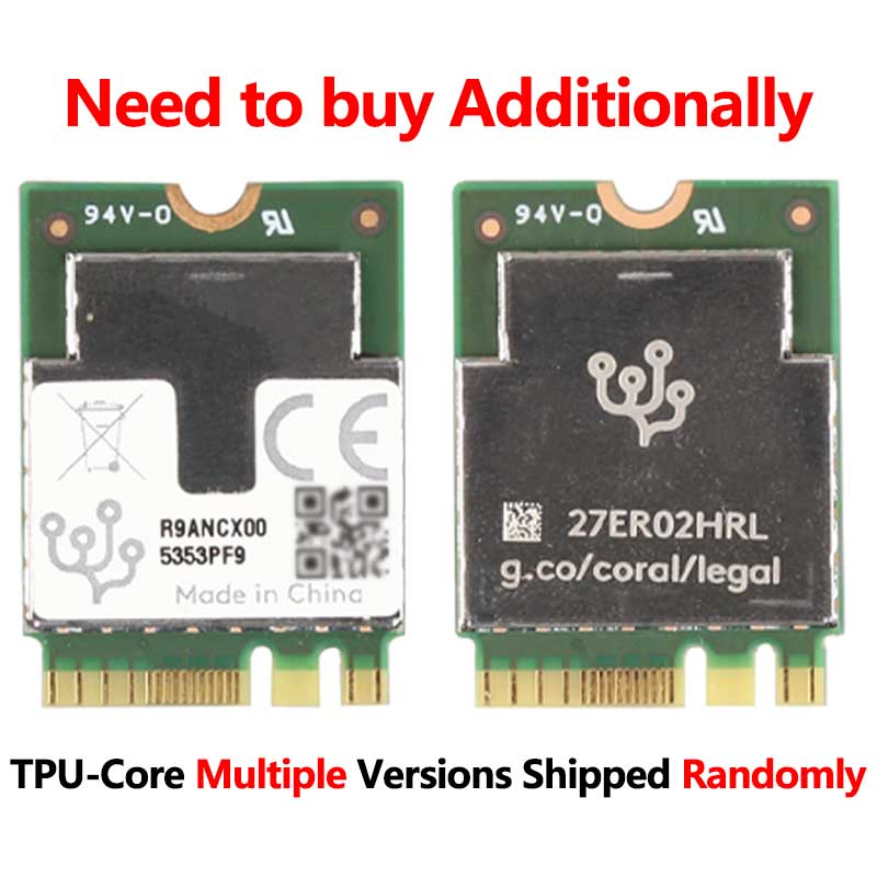 MPTPU Raspberry Pi 5 TPU AI Kit 2TOPS PCIe to TPU HAT Pi5 For Google Coral Edge TPU