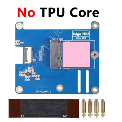 MPTPU Raspberry Pi 5 TPU AI Kit 2TOPS PCIe to TPU HAT Pi5 For Google Coral Edge TPU