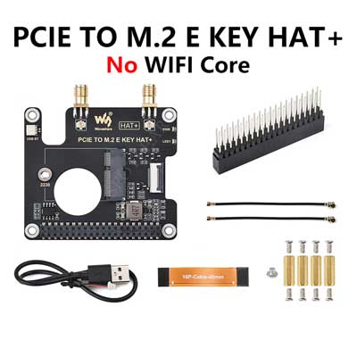 Raspberry Pi 5 PCIe To M.2 E KEY NGFF WIFI7 WIFI6 For BE200/AX210/AX200/RTL8822CE