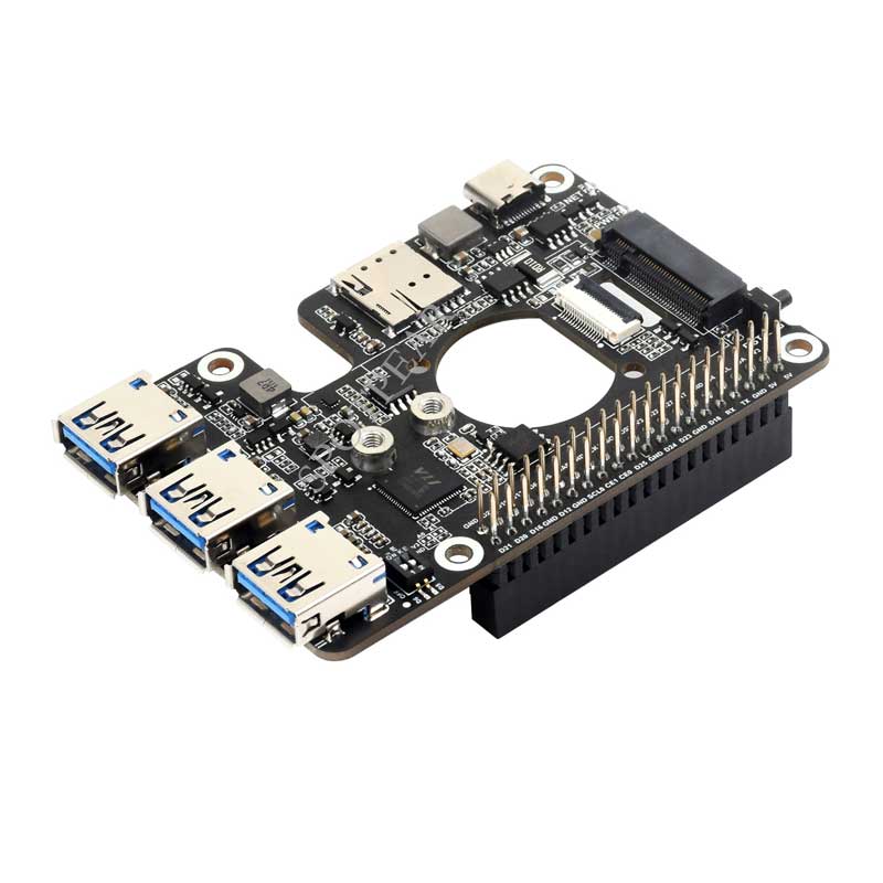 Raspberry Pi 5 PCIe to M.2 4G/5G USB 3.2 HUB For SIMCom Quectel 4G/5G Modules