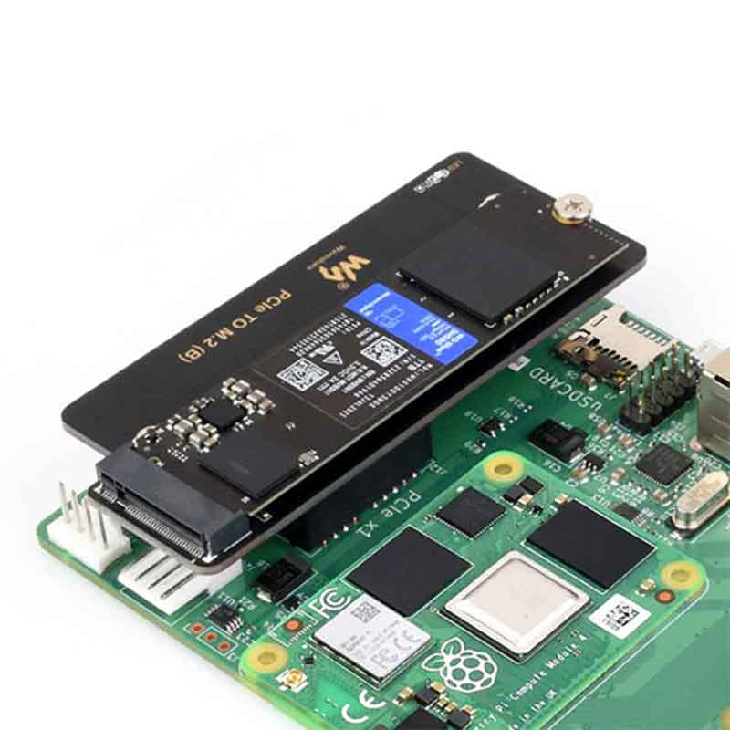 Raspberry Pi Compute Module 4 PCIe to M.2 NVMe SSD Adapter Board B HAT For CM4