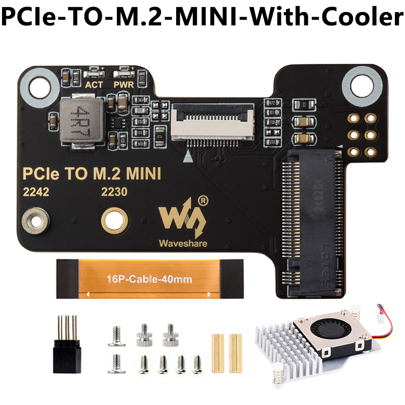 Raspberry Pi5 PCIe TO M.2 MINI Support Gen2 and Gen3 SSD Compatible 2230 2242