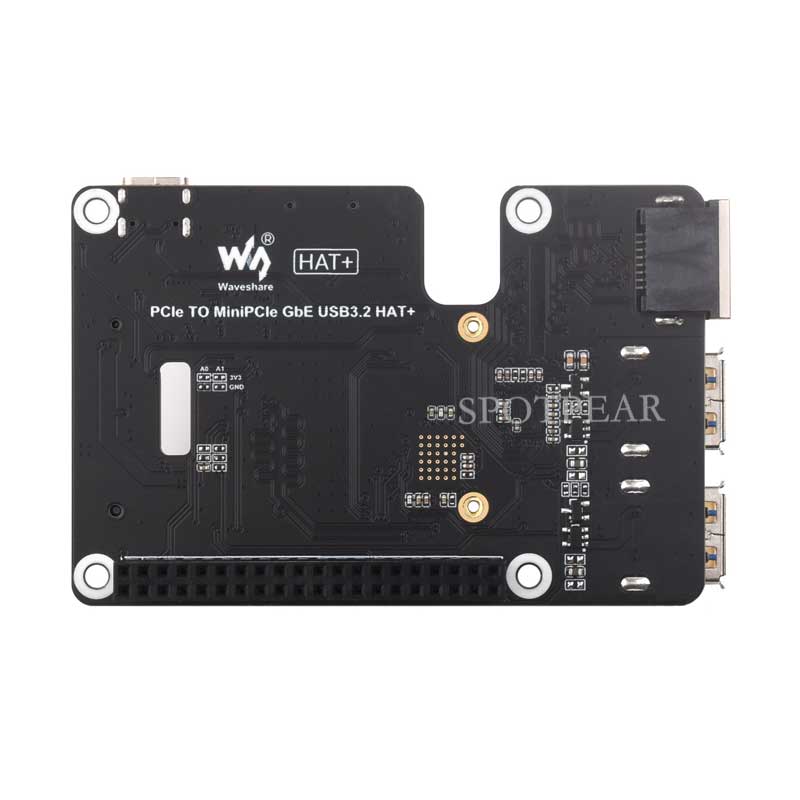 Rasberry Pi 5 PCIe TO MiniPCIe 4G Gigabit Ethernet RJ45 USB HUB HAT+ SIM7600G-H/EG25-G