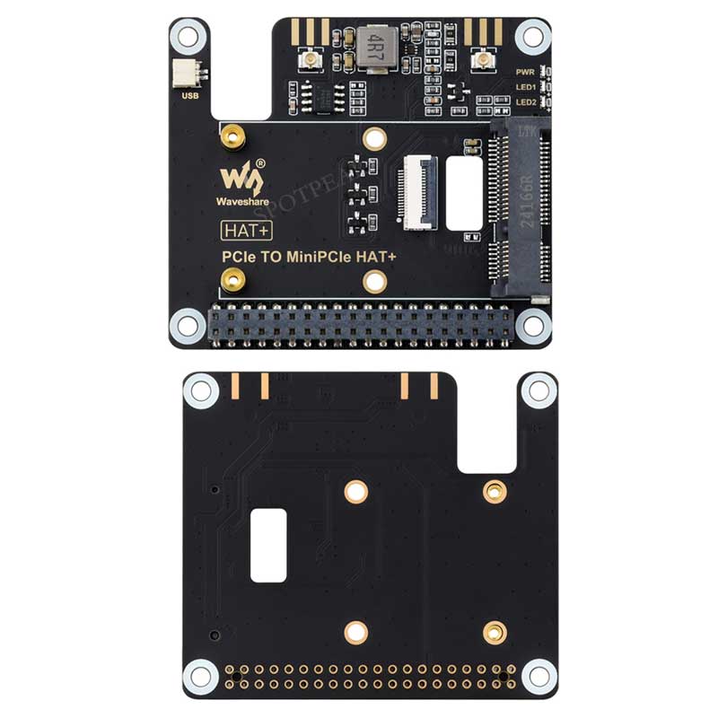 Raspberry Pi 5 PCIE to MiniPCIe For wireless network WIFI Card USB Bluetooth